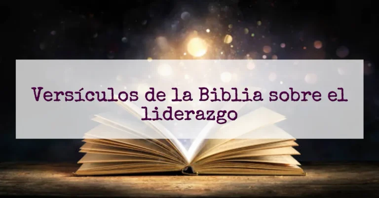 Versículos de la Biblia sobre el liderazgo