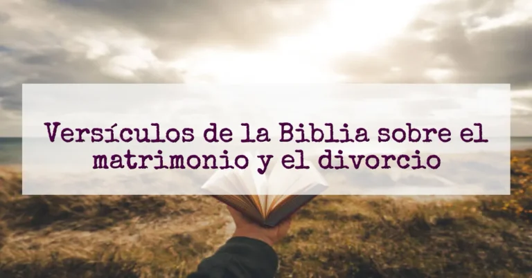 Versículos de la Biblia sobre el matrimonio y el divorcio