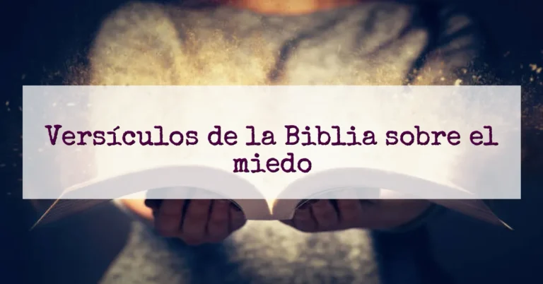 Versículos de la Biblia sobre el miedo