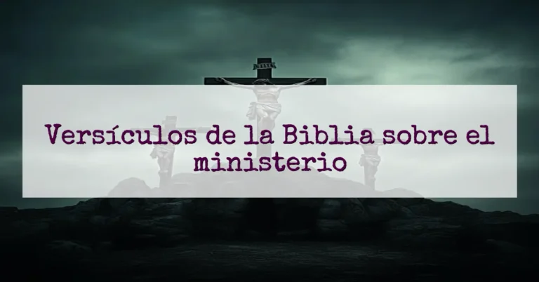 Versículos de la Biblia sobre el ministerio