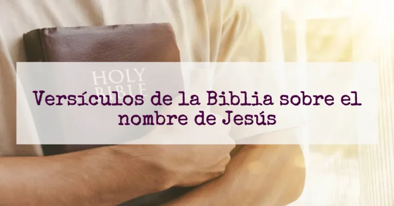 Versículos de la Biblia sobre el nombre de Jesús