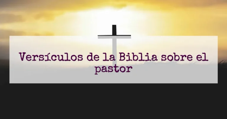 Versículos de la Biblia sobre el pastor