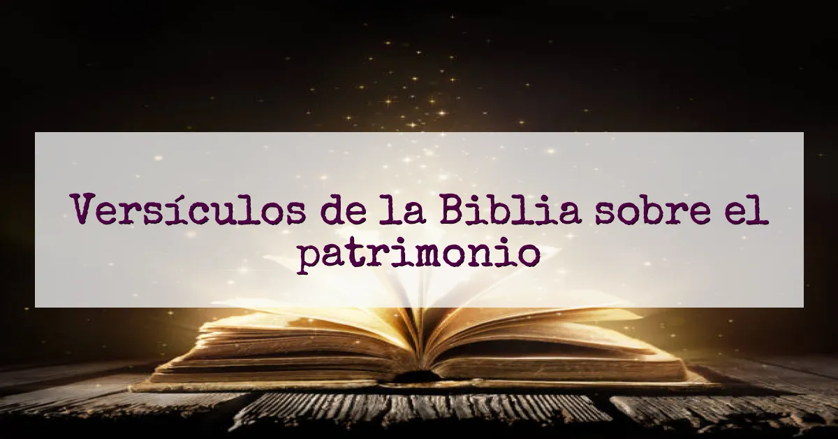 Versículos de la Biblia sobre el patrimonio