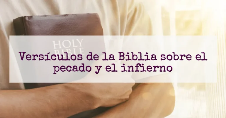 Versículos de la Biblia sobre el pecado y el infierno
