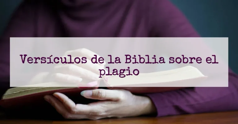 Versículos de la Biblia sobre el plagio