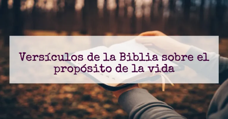Versículos de la Biblia sobre el propósito de la vida
