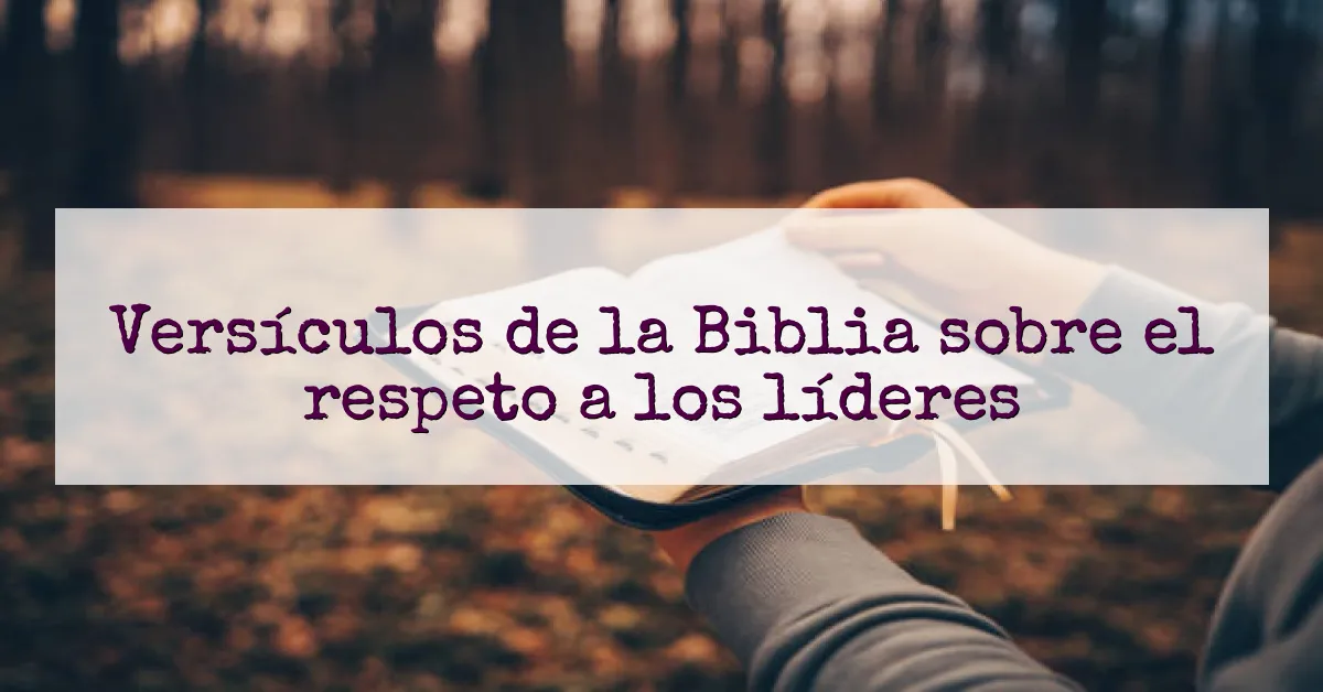 Versículos de la Biblia sobre el respeto a los líderes