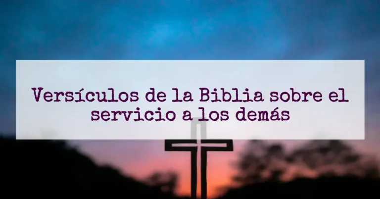 Versículos de la Biblia sobre el servicio a los demás
