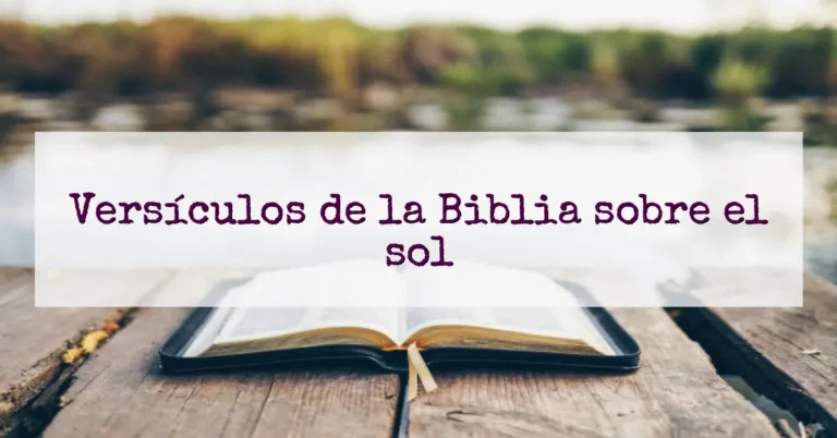 Versículos de la Biblia sobre el sol