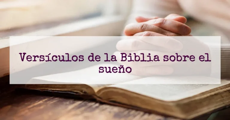 Versículos de la Biblia sobre el sueño