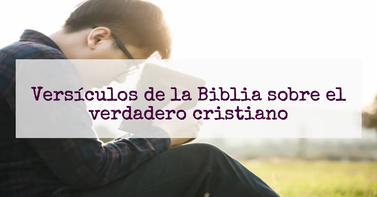 Versículos de la Biblia sobre el verdadero cristiano