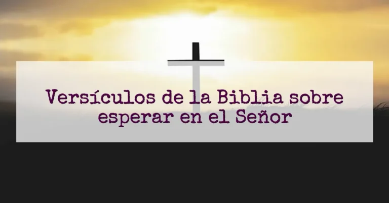 Versículos de la Biblia sobre esperar en el Señor
