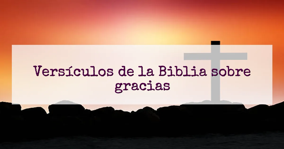 Versículos de la Biblia sobre gracias