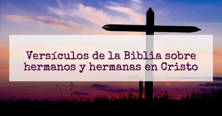 Versículos de la Biblia sobre hermanos y hermanas en Cristo