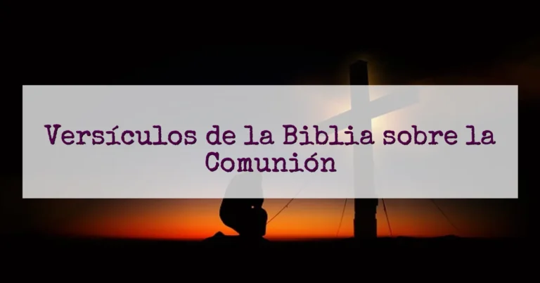 Versículos de la Biblia sobre la Comunión
