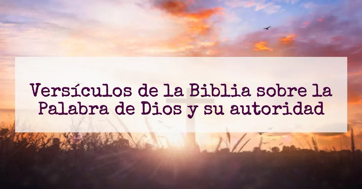 Versículos de la Biblia sobre la Palabra de Dios y su autoridad