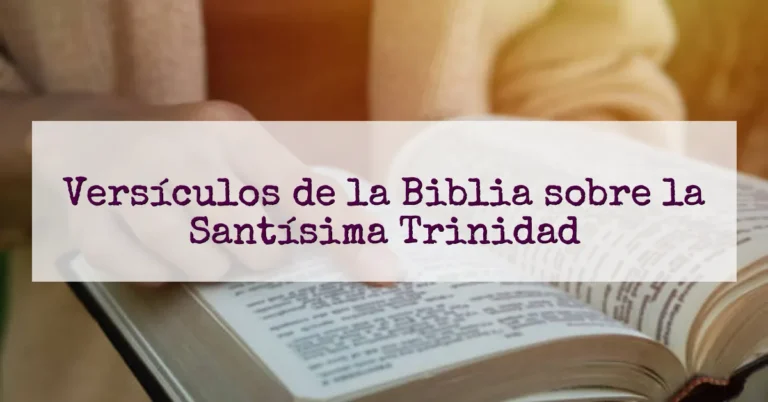 Versículos de la Biblia sobre la Santísima Trinidad