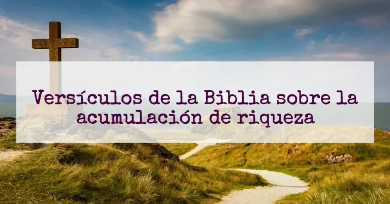 Versículos de la Biblia sobre la acumulación de riqueza