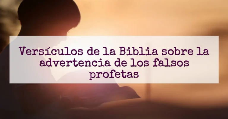 Versículos de la Biblia sobre la advertencia de los falsos profetas