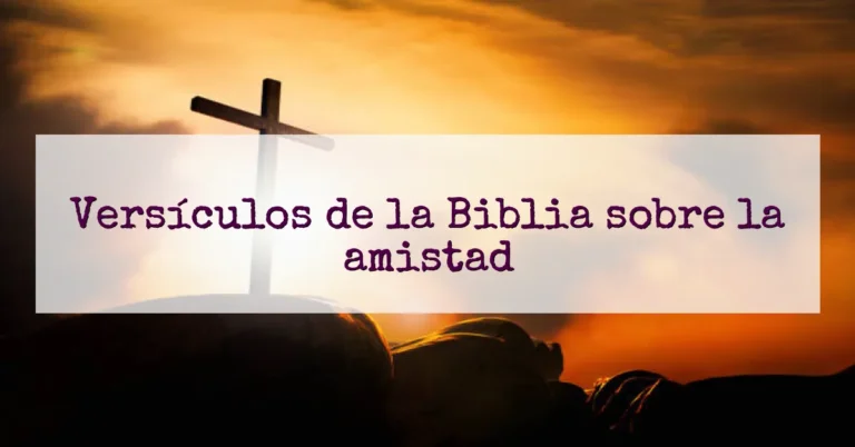 Versículos de la Biblia sobre la amistad
