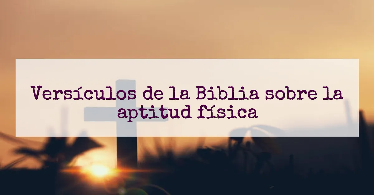 Versículos de la Biblia sobre la aptitud física