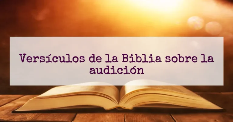 Versículos de la Biblia sobre la audición