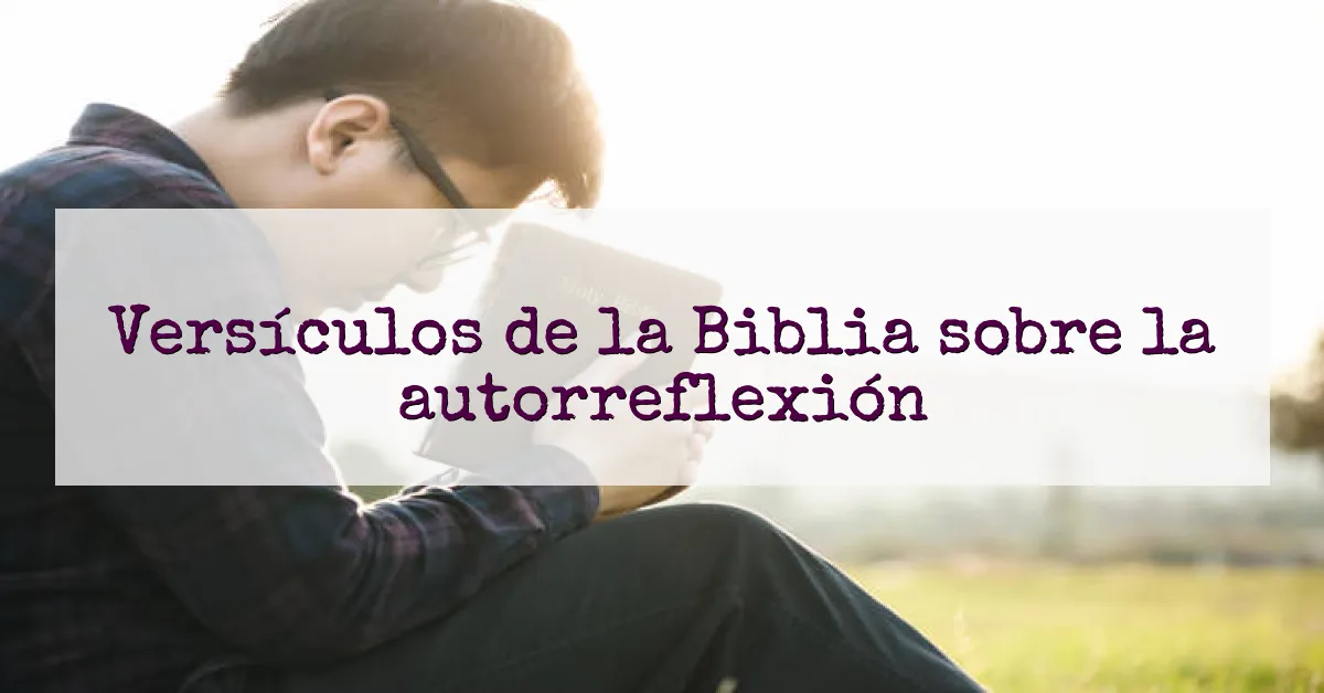 Versículos de la Biblia sobre la autorreflexión