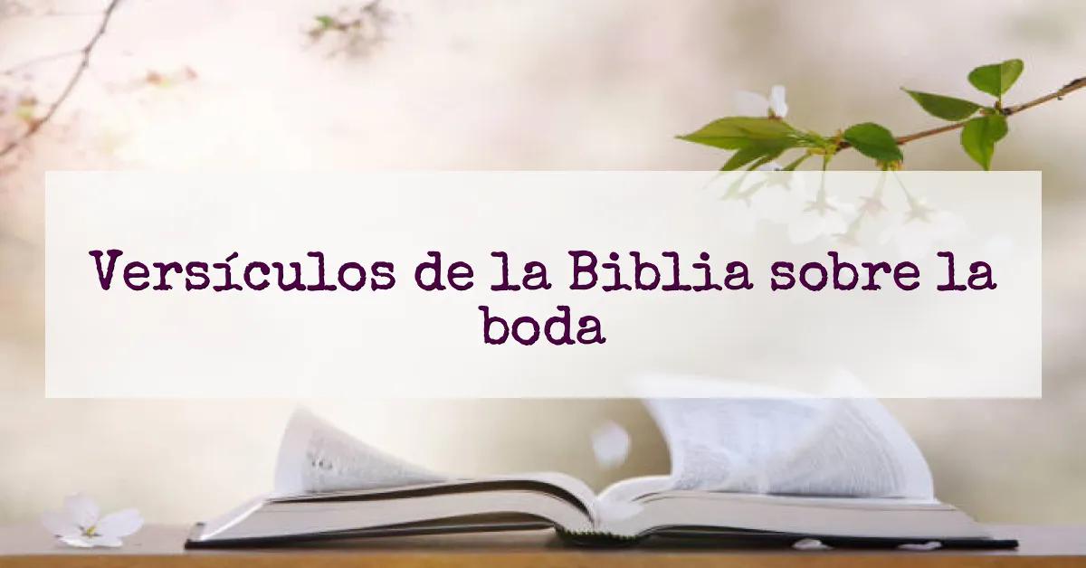 Versículos de la Biblia sobre la boda