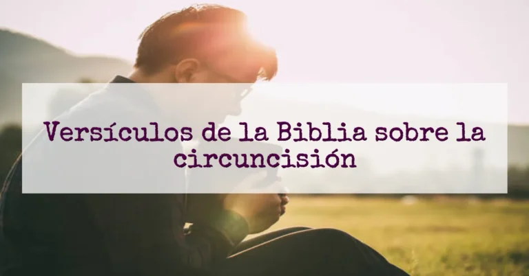 Versículos de la Biblia sobre la circuncisión