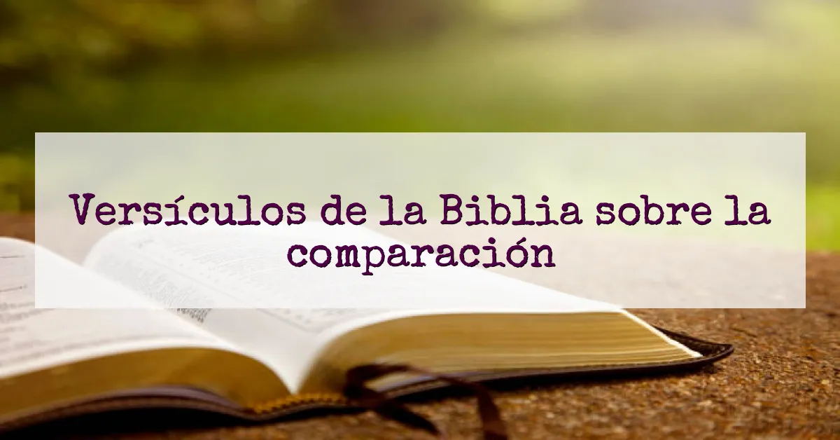 Versículos de la Biblia sobre la comparación