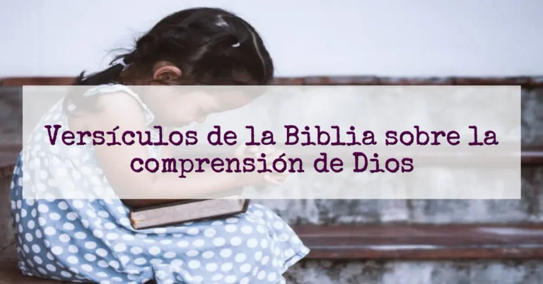 Versículos de la Biblia sobre la comprensión de Dios