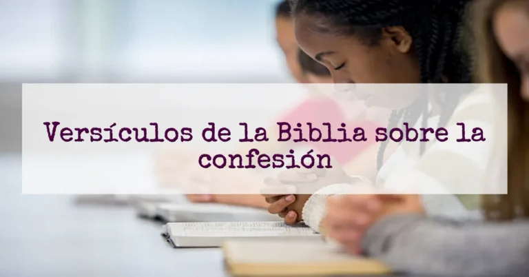 Versículos de la Biblia sobre la confesión