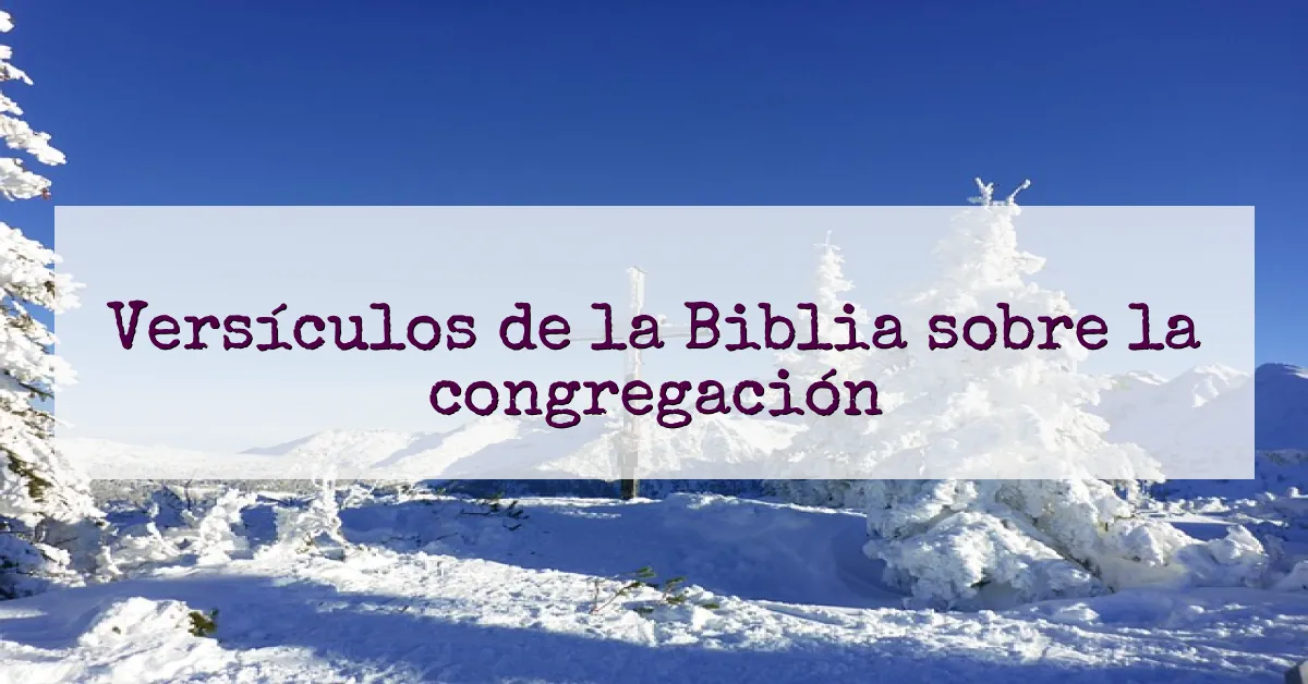 Versículos de la Biblia sobre la congregación