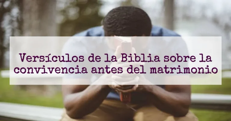 Versículos de la Biblia sobre la convivencia antes del matrimonio