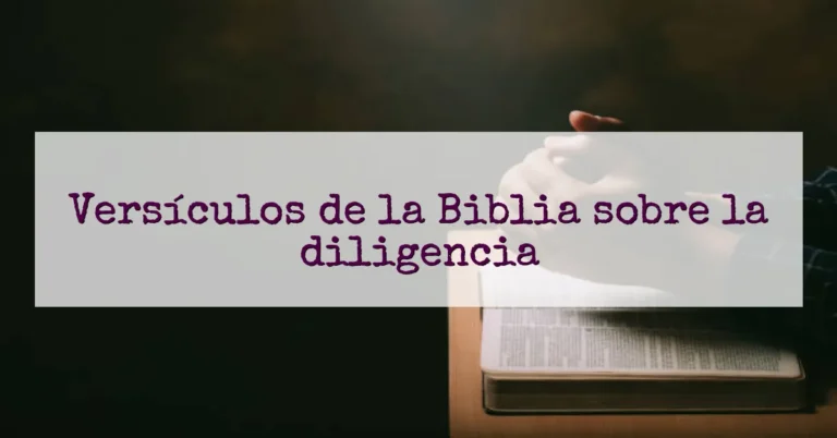 Versículos de la Biblia sobre la diligencia
