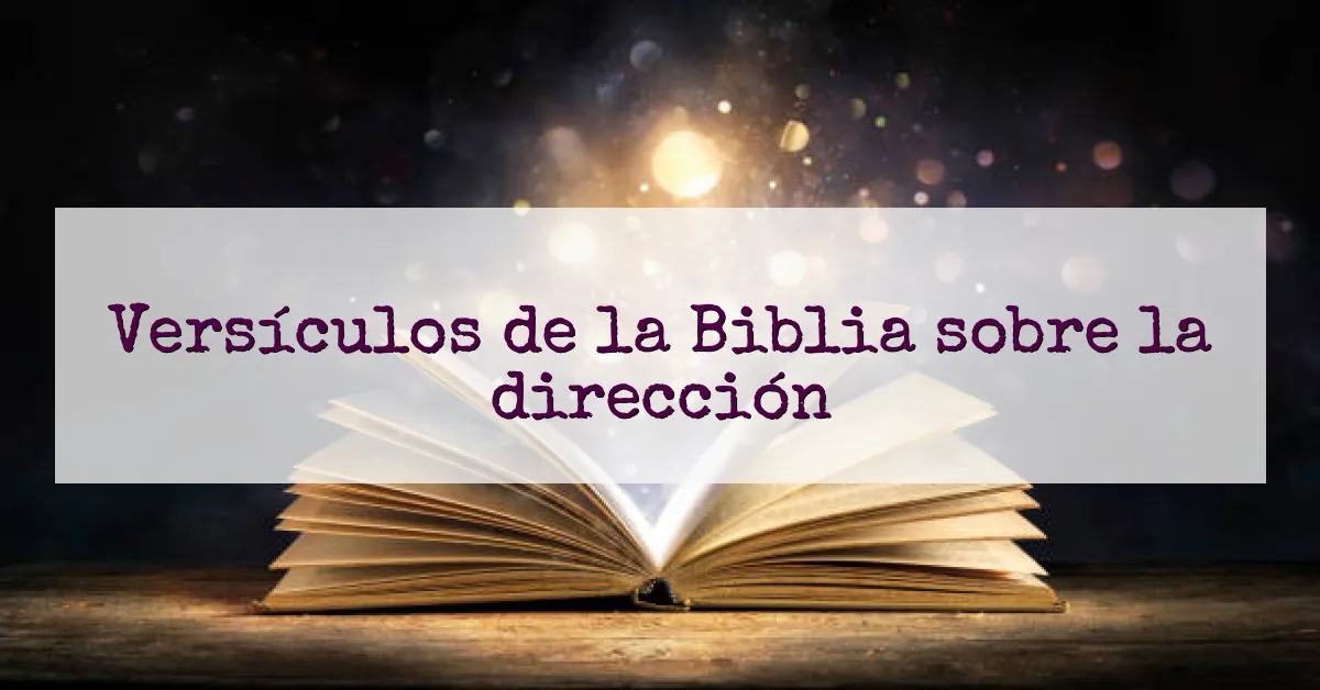 Versículos de la Biblia sobre la dirección