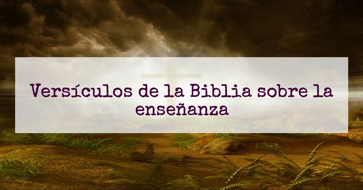 Versículos de la Biblia sobre la enseñanza