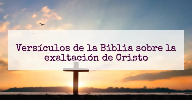 Versículos de la Biblia sobre la exaltación de Cristo