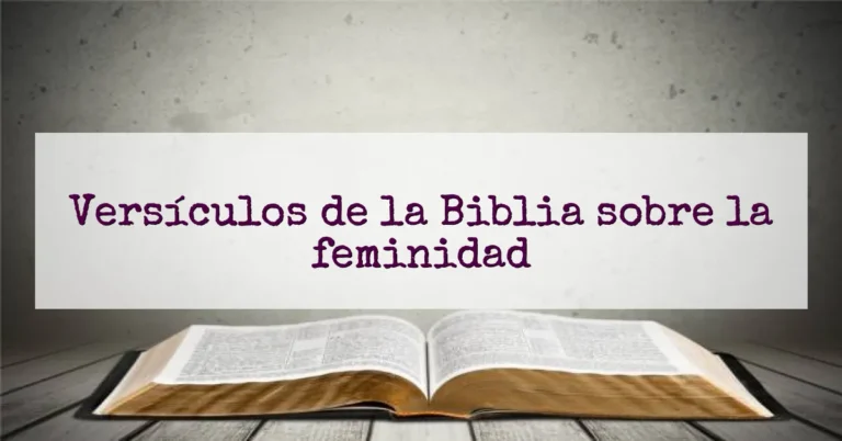 Versículos de la Biblia sobre la feminidad