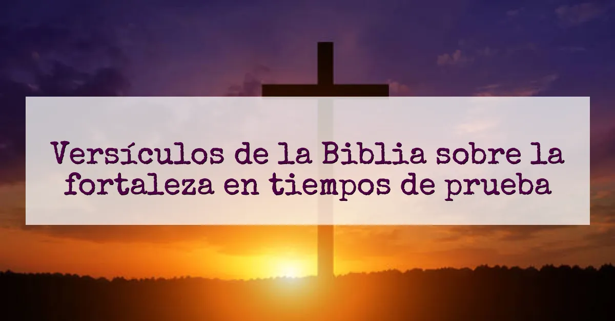 Versículos de la Biblia sobre la fortaleza en tiempos de prueba