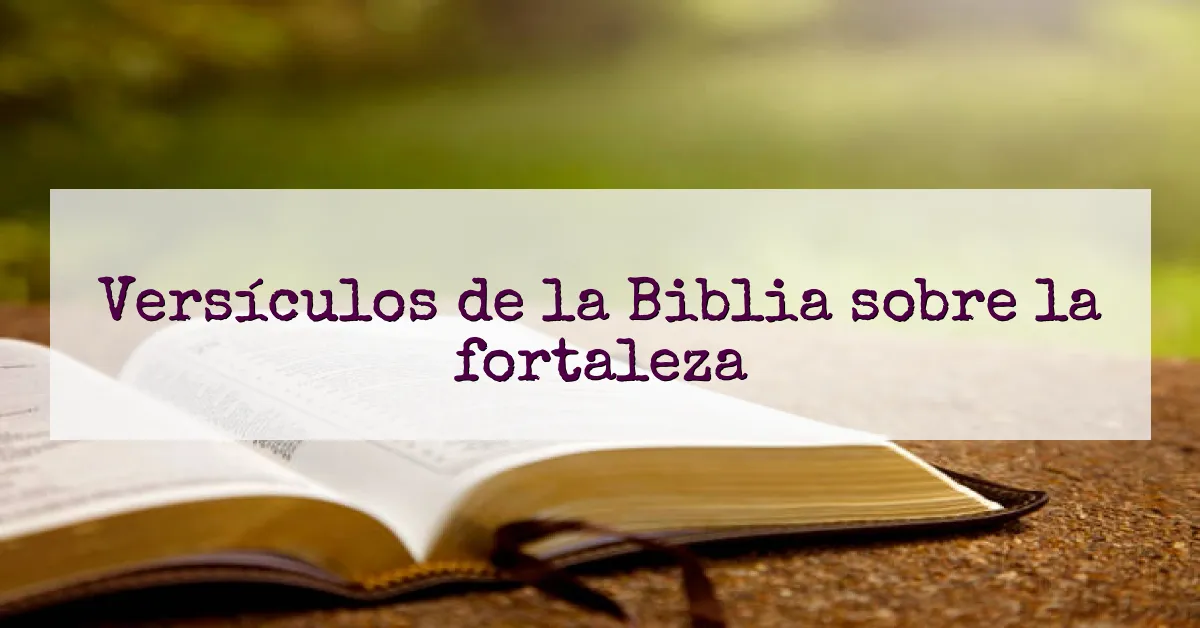 Versículos de la Biblia sobre la fortaleza