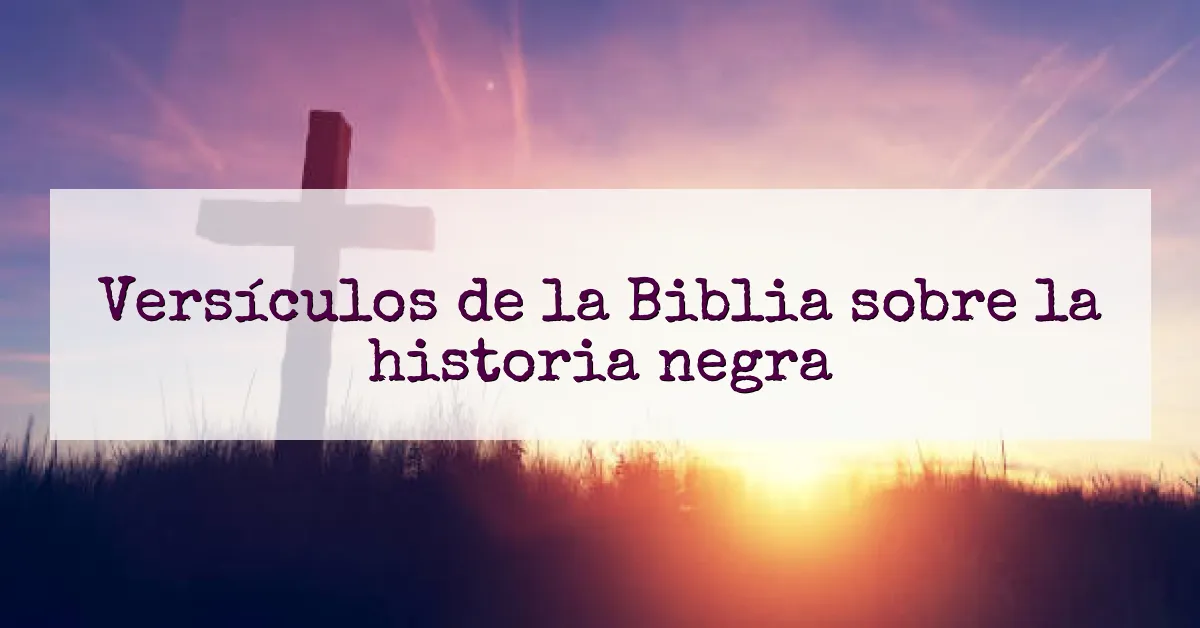 Versículos de la Biblia sobre la historia negra