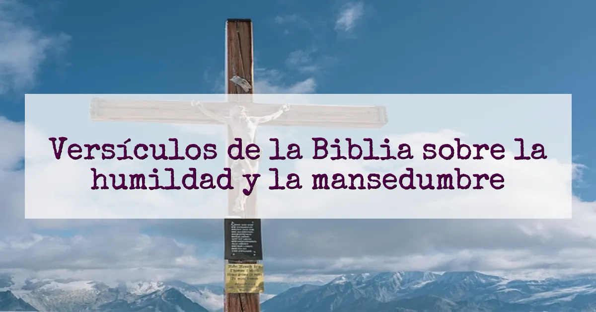 Versículos de la Biblia sobre la humildad y la mansedumbre