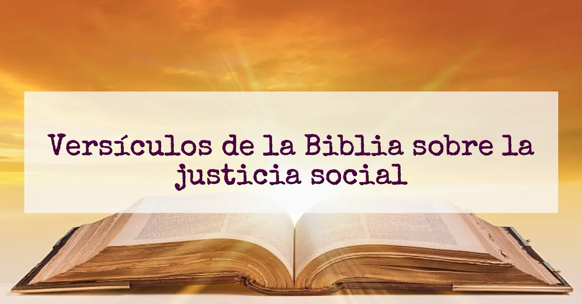 Versículos de la Biblia sobre la justicia social