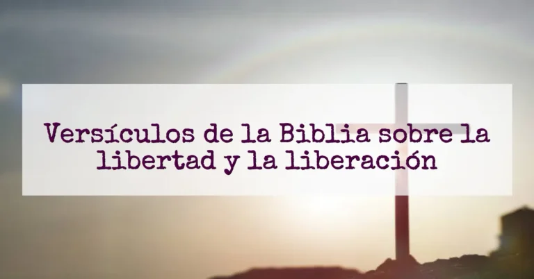 Versículos de la Biblia sobre la libertad y la liberación