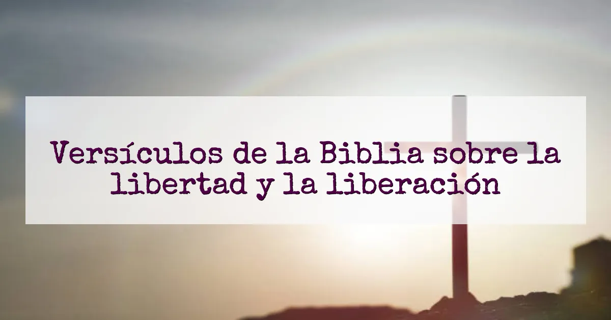 Versículos de la Biblia sobre la libertad y la liberación