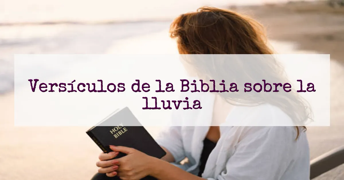 Versículos de la Biblia sobre la lluvia