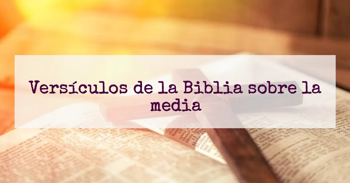 Versículos de la Biblia sobre la media