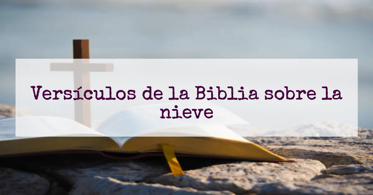 Versículos de la Biblia sobre la nieve