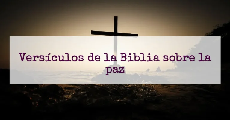 Versículos de la Biblia sobre la paz
